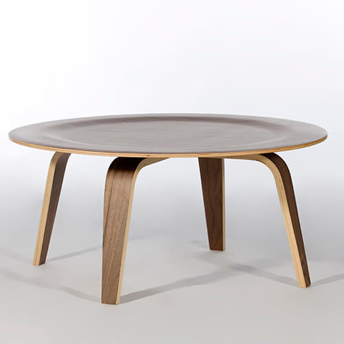 Eames Molded Round Plywood Coffee Table 